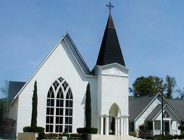 Beautiful historic church in Point Clear Al