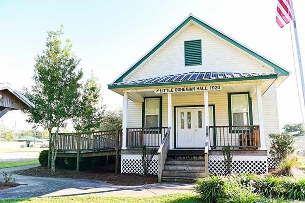 The historic Little Bohemian Hall in Silverhill, AL